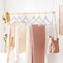 Tjbjler med buksestang - 20 stk hvide trbjler til tj