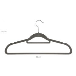 Tjbjler i velour med skridsikker buksestang - 20 stk gr