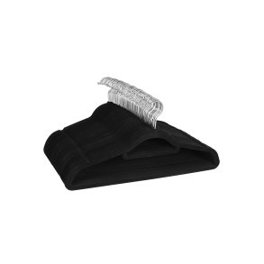 Tjbjler i velour med skridsikker buksestang - 20 stk sort