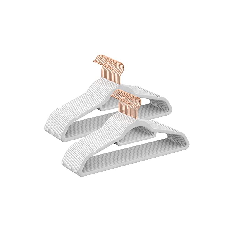 T�jb�jler i velour med skridsikker buksestang - 30 stk hvid