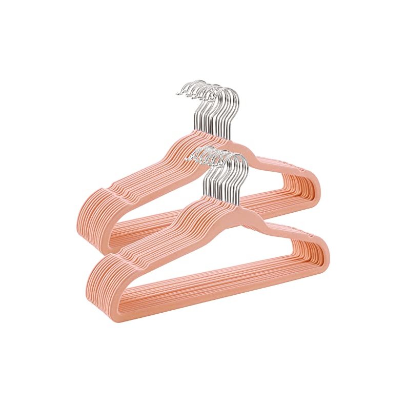 T�jb�jler i velour med skridsikker buksestang - 30 stk pink