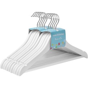 Tjbjler til brn med buksestang - 10 stk hvide bjler til tj