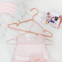 Tjbjler til brn med buksestang - 20 stk rosa-guldfarvet bjler