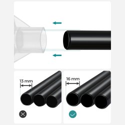 Kldeskab med stofsider - sort garderobeskab og tjskab - 167 cm