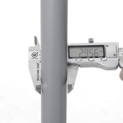 T�jstativ med dobbelt b�jlestang og skohylde - justerbart gr�