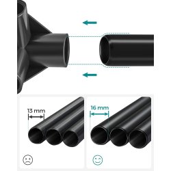 Kldeskab med stofsider - bl garderobeskab og tjskab - 175 cm