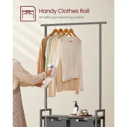 Vasket�jskurve med t�rrestativ - garderobestativ - gr�