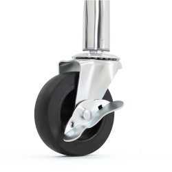 T�jstativ p� hjul - kraftig krom garderobestativ til 50 kg