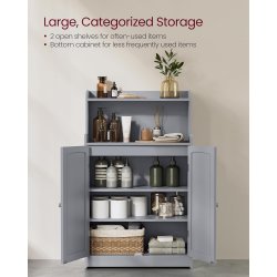 Badev�relsesskab - toiletskab - opbevaringsskab - gr� 30x60x100