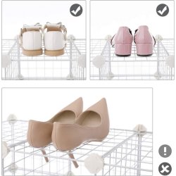 Opbevaringsreol - reol i trdnet - metalreol med 15 rum - hvid