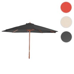 Tr parasol  350 cm - rund trparasol p  3,5 meter - antracit gr