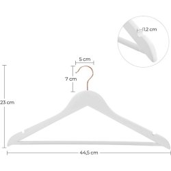 Tjbjler med buksestang - 20 stk hvide trbjler til tj