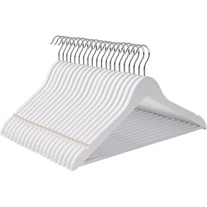 Tjbjler i tr med buksestang - 50 stk hvide bjler til tj