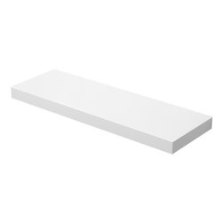 Hylde i tr� - v�gh�ngt tr�hylde - hvid v�ghylde 60 x 20 cm