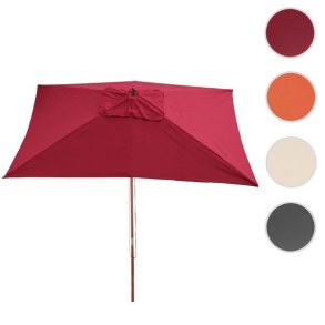 Tr parasol 2x3 meter - rektangel trparasol p 3x2 meter - bordeaux rd
