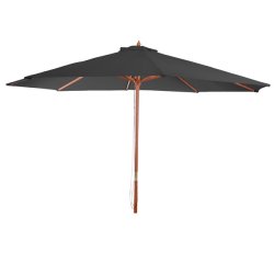 Tr parasol  350 cm - rund trparasol p  3,5 meter - antracit gr