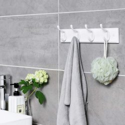 Knager�kke - hvid v�gh�ngt knager�kke i tr� med 4 dobbeltknager