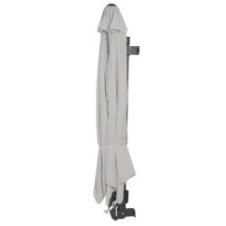 Altan parasol  300 cm med tilt og hejs - sandfarvet altanparasol  3 meter