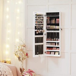 Smykkeskab - vgmonteret spejlskab - vghngt skab med spejl