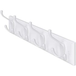 Knager�kke - hvid v�gh�ngt knager�kke i tr� med 4 tredobbelt knager