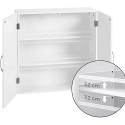 Badevrelsesskab - vghngt skab - vgskab - hvid 60 x 18 x 60