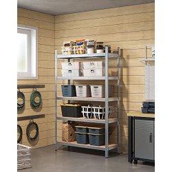 Stlreol med 5 hylder - lagerreol - slv reol 200 x 120 x 60