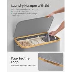 Vasket�jskurv med 3 rum - 3 vasket�jsposer - 150 liter - gr�