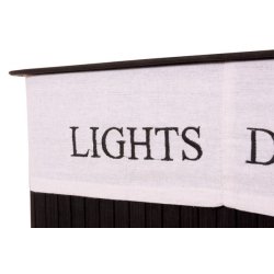 Vasketjskurv i bambus - 2 delt vasketjspose - 100 L - sort