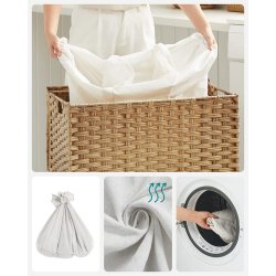 Vasket�jskurv - h�ndv�vet med aftagelige vasket�jsposer - brun