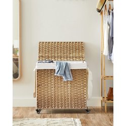 Vasket�jskurv - h�ndv�vet med aftagelige vasket�jsposer - brun