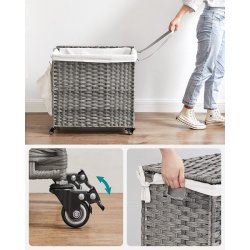 Vasket�jskurv - h�ndv�vet med aftagelige vasket�jsposer - gr�