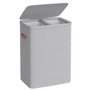 Vasketjskurv med 2 rum - 2 vasketjsposer - 170 liter - gr