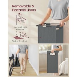 Vasket�jskurve med t�rrestativ - garderobestativ - gr�