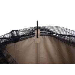 Vasketjskurv med 1 rum 56x49x30cm 82l - beige vasketjspose