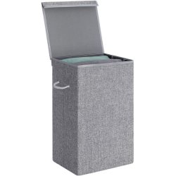 Vasketjskurv med aftagelig vasketjspose - 85 liter - gr