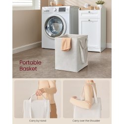 Badev�relsesskab med vasket�jskurv - hvid - 40x40x80,2