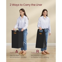 Vasketjskurve p stativ med hjul og 4 rum - kastanjebrun hylde