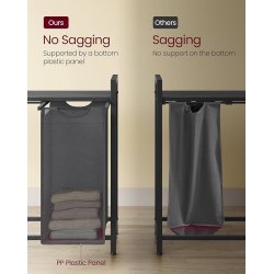 Vasket�jskurve med 4 rum - 4 vasket�jsposer - gr�