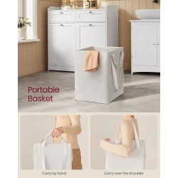 Badevrelsesskab med 2 vasketjskurve - hvid - 40x78,9x80,2