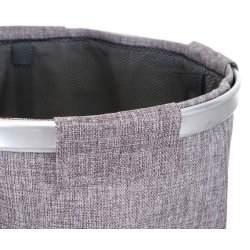 Vasketjspose 55x39cm 65l - gr rund vasketjskurv med net