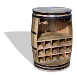 Vintnde bar i massiv mangotr - Rosey-Indica barskab og vinreol