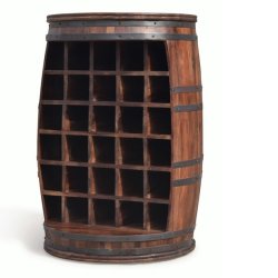 Vinreol Rosey-O i massiv rosentr - vinmbel, vintnde bar og barskab