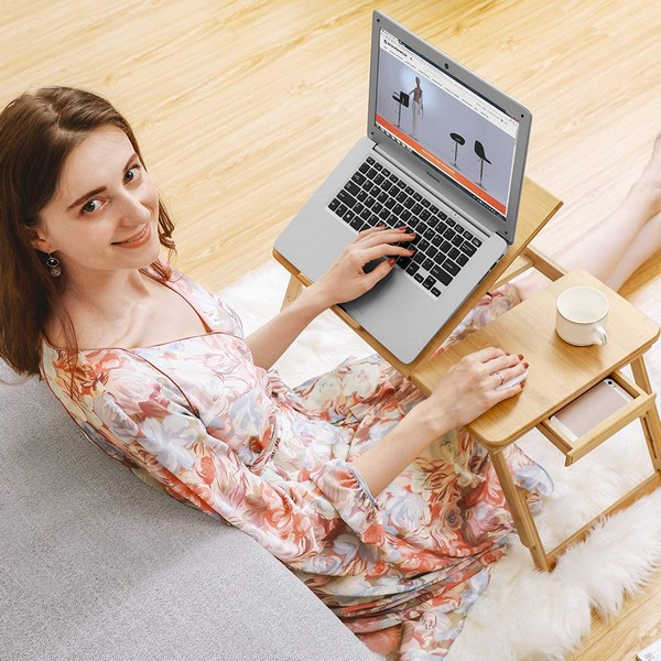 Bærebar laptop stand i bambus, produktbillede 6 af 8, Køkken hos HomeNordic