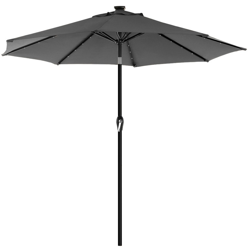 Haveparasol Ø3 M med LED-lys, produktbillede 2 af 9, Parasoller hos HomeNordic