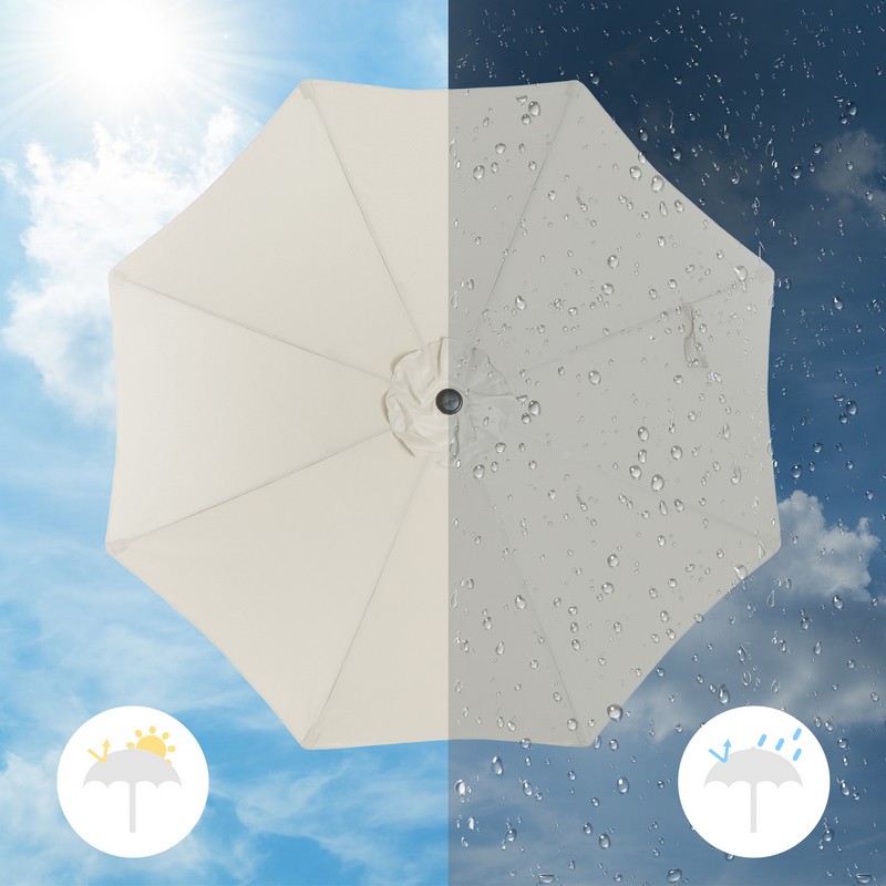 Haveparasol Ø3 M med krank, produktbillede 3 af 9, Parasoller hos HomeNordic