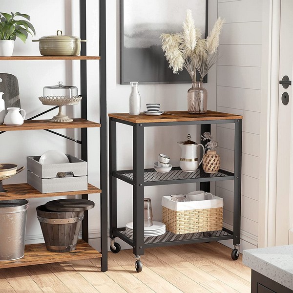 Rullebord med 3 hylder, produktbillede 4 af 9 hos HomeNordic