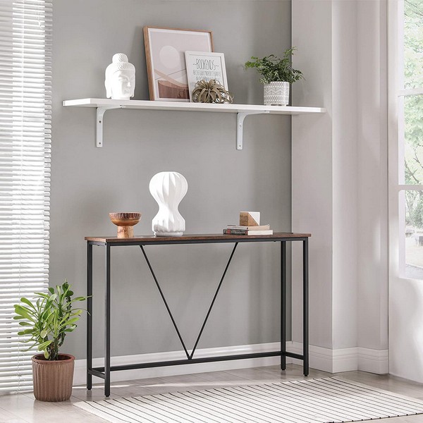 Konsolbord Sidebord Industrielt Design Rustik Brun 120x23x74 Borde Sideborde Daily Living