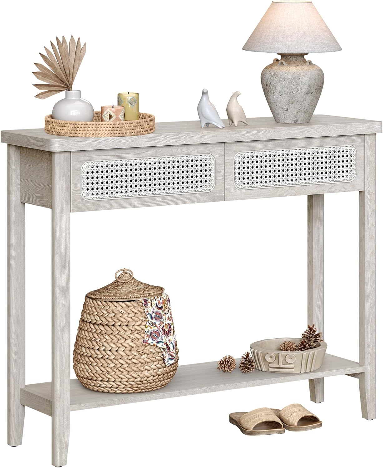 Konsolbord i boheme stil - Boho Chic sidebord - grå beige - Borde > Sideborde - Daily-Living