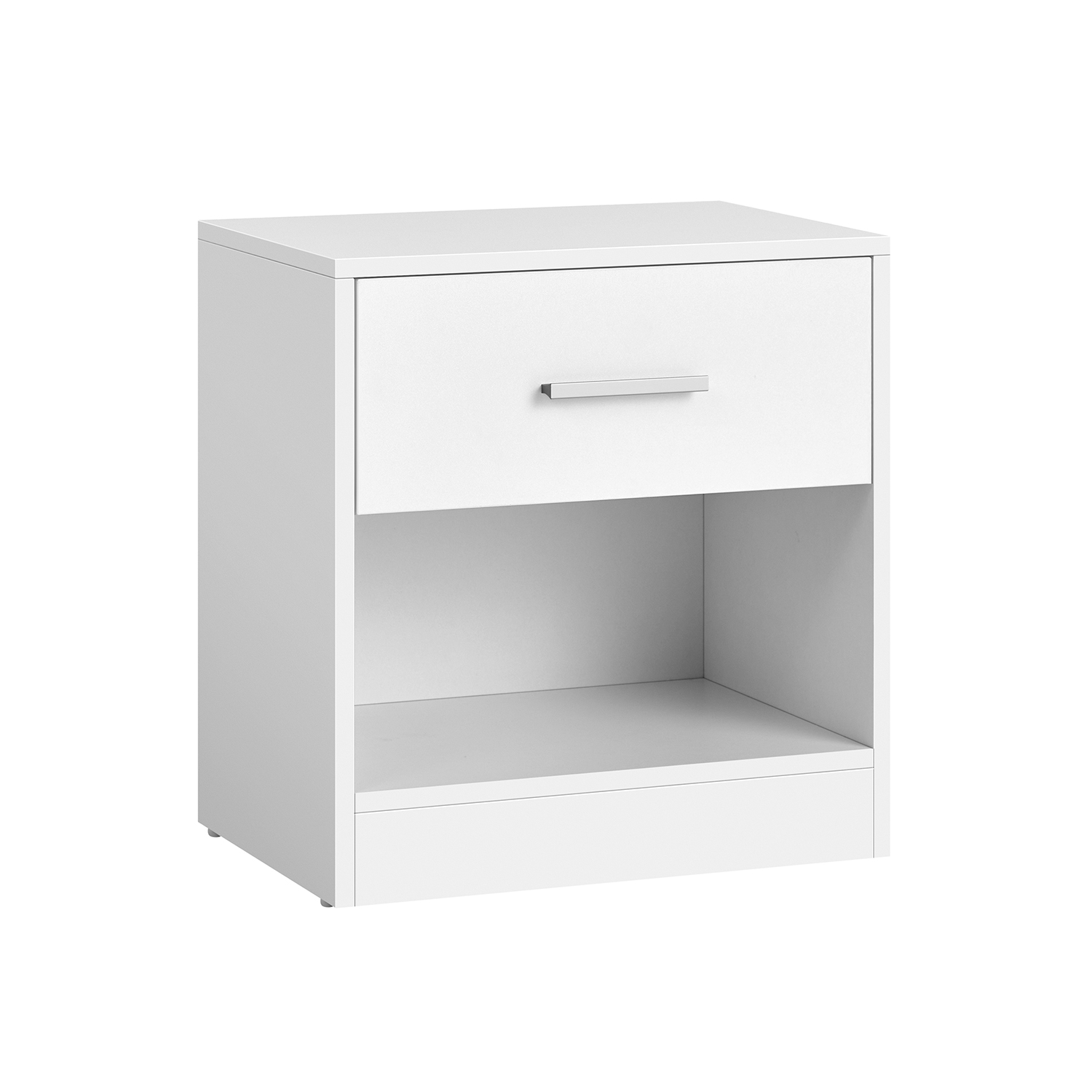 Sengebord – sidebord med skuffe – hjørnebord – hvid 28x39x41 – Borde > Sideborde – Daily-Living