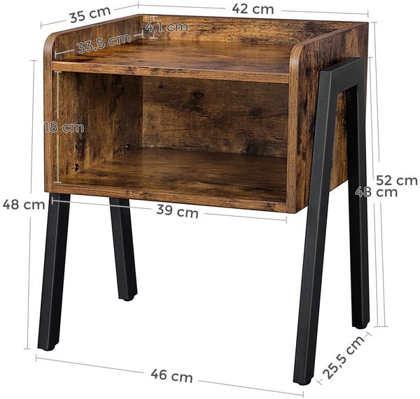 Sengebord, produktbillede 2 af 9, Sengeborde hos HomeNordic